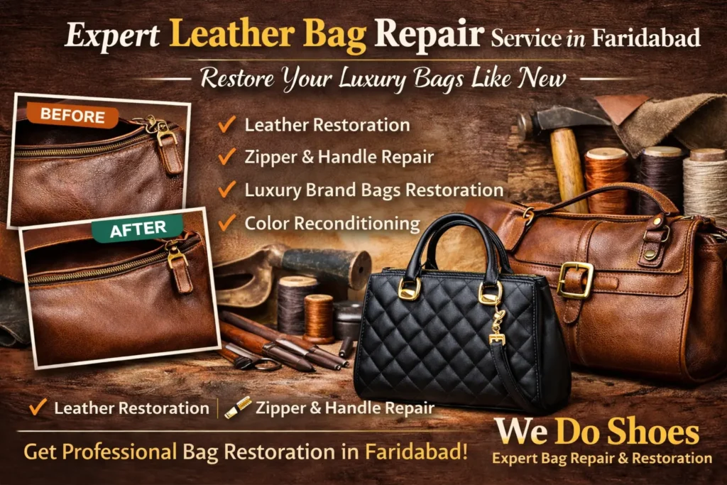 Leather bag repair service in Faridabad